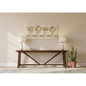 Tulip Bouquet in Parisian Vase, Designed By Cindy Jacob's,40x20, Canvas Wall Art